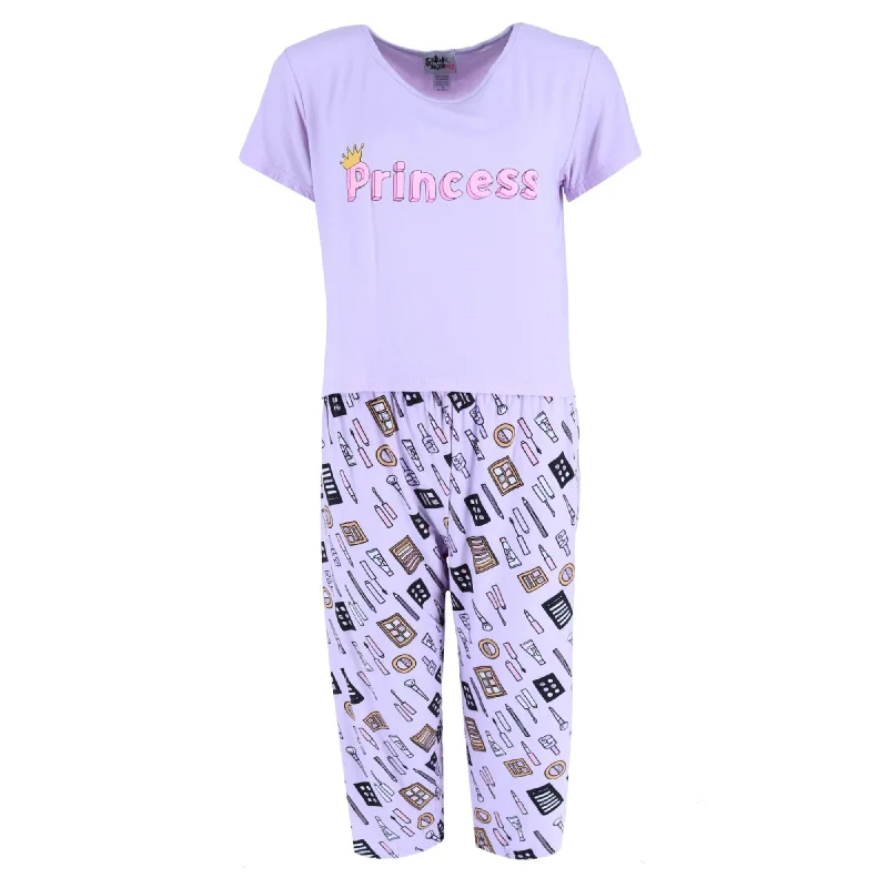 Saturdaze Women's Plus Princess Shirt Makeup Capris