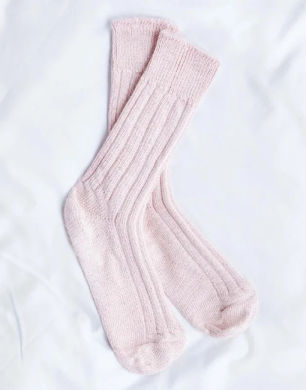 Women's Alpaca Bed Socks – Pink