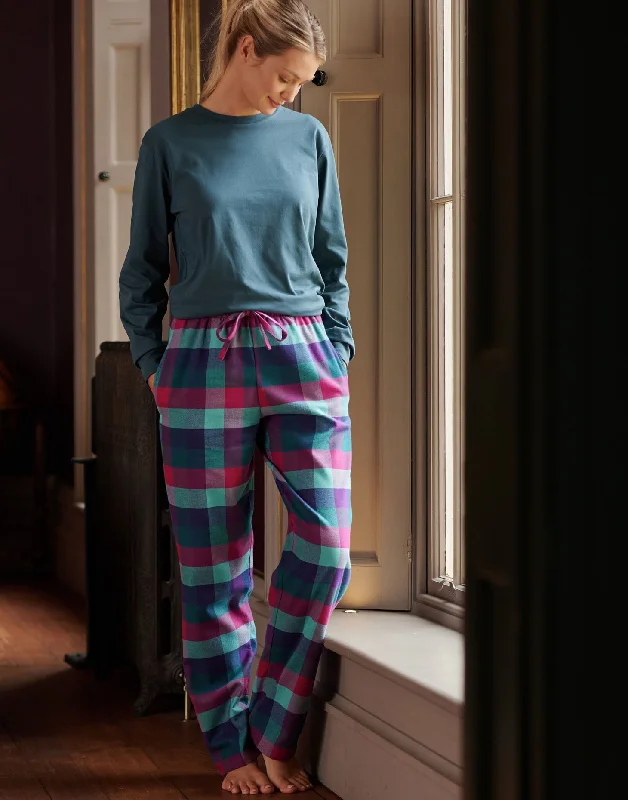 Women's Brushed Cotton Pyjama Trousers – Montrose Check