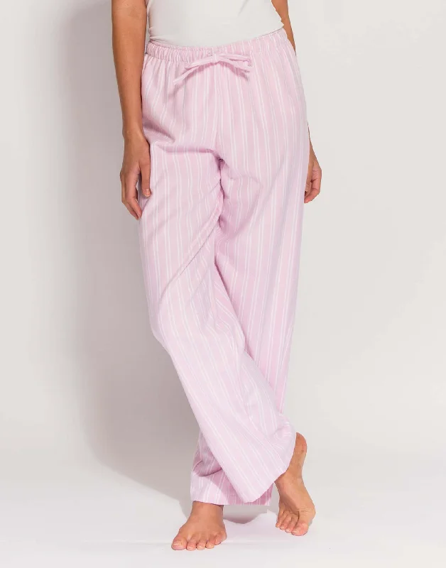 Women's Brushed Cotton Pyjama Trousers – Westwood Pink Stripe