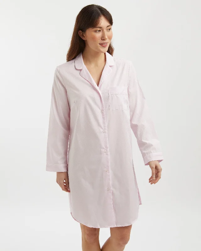 Women's Jacquard Nightshirt - Pink