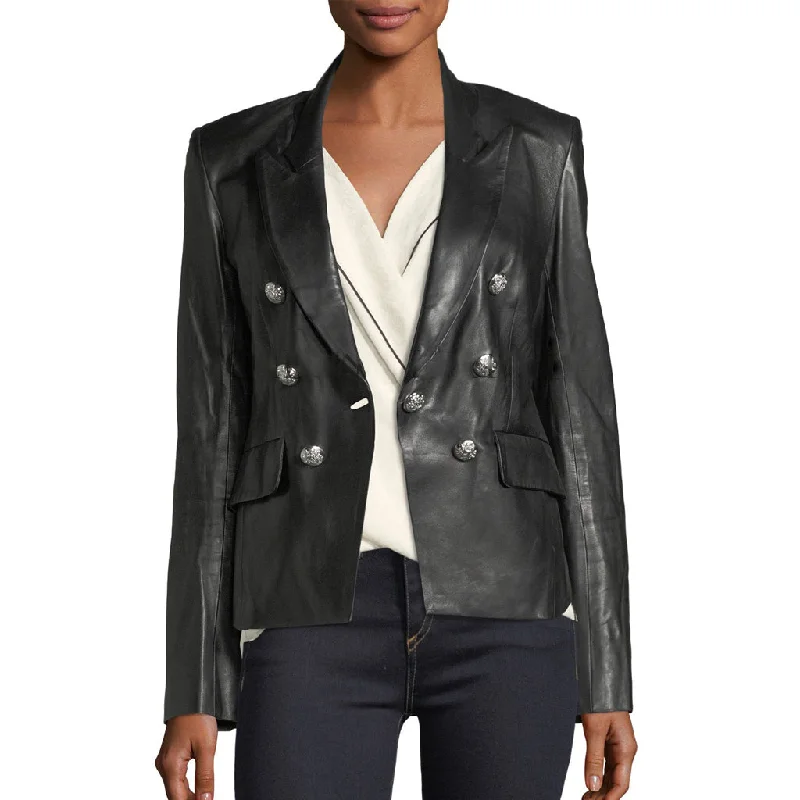 Koza Leathers Women's Real Lambskin Leather Blazer BW100