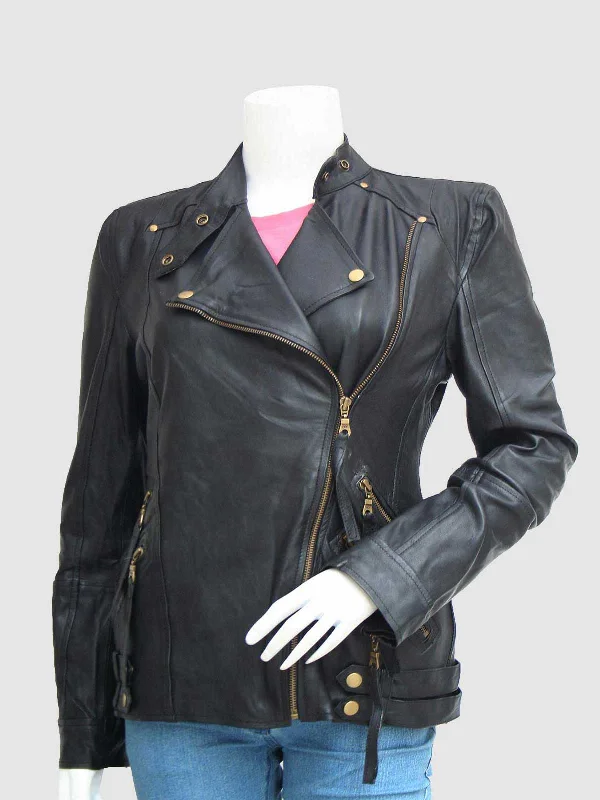 Gold Zipper Riding Jacket