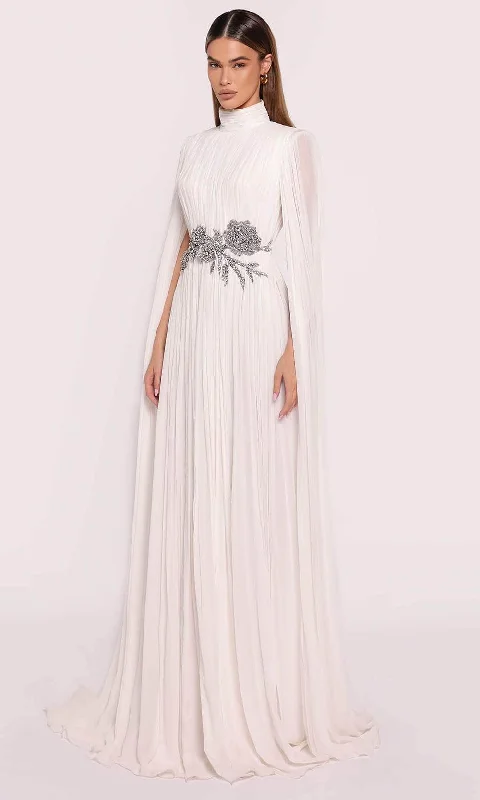 Tarik Ediz 98880 - Cape Sleeve Pleated Gown