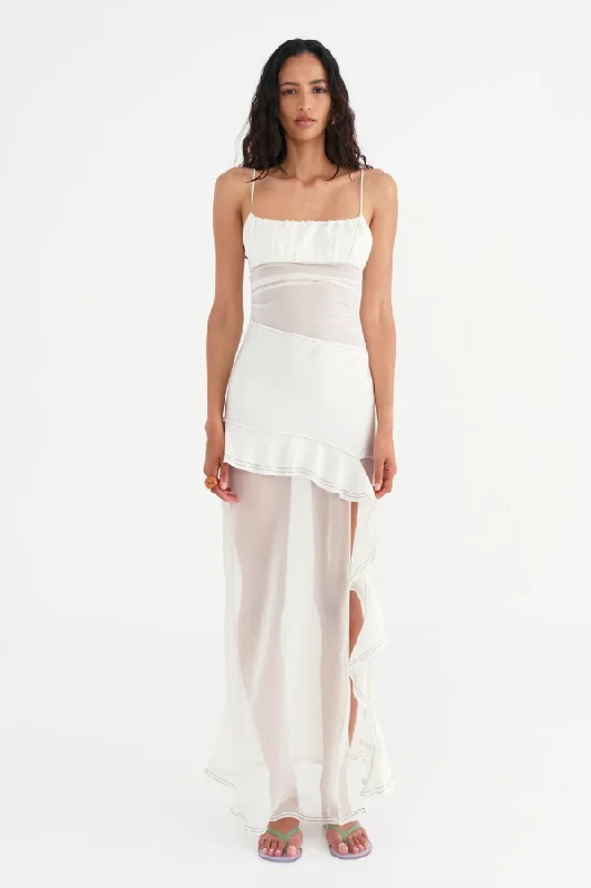 Delilah Maxi Dress Off White