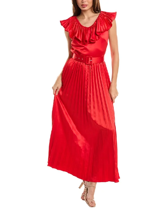 Pascale La Mode Accordion Pleated Maxi Dress