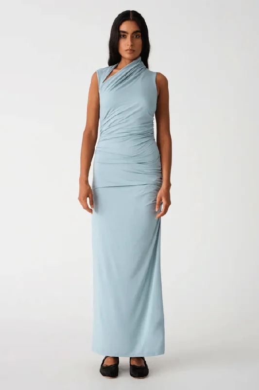 Albie Maxi Dress Seafoam Blue