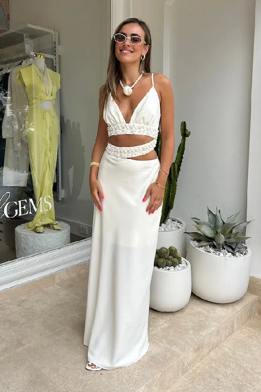 La Playa Maxi Dress Ivory