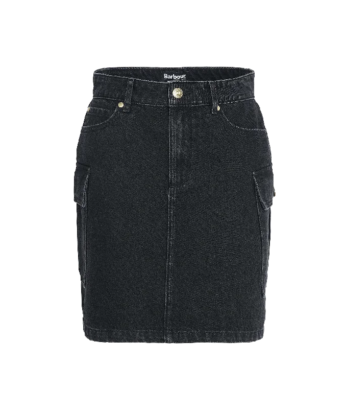 Milla Denim Mini Skirt - Black