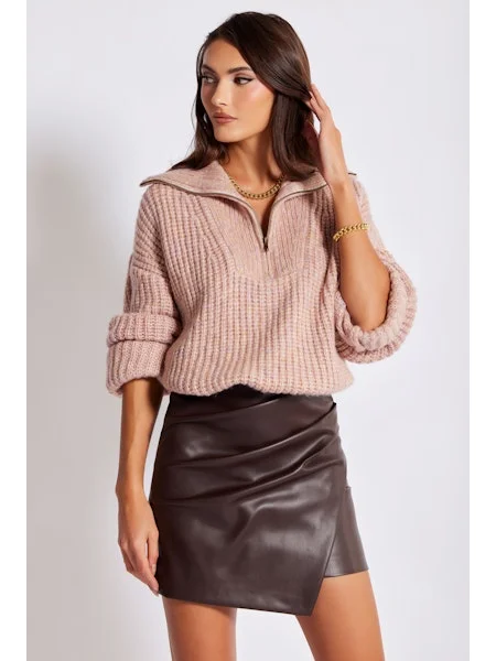 PAULINA FAUX WRAP SKIRT