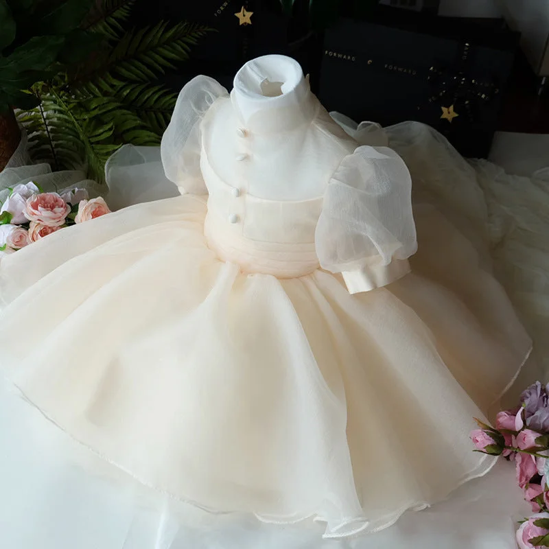 Girl Formal Dresses  Easter Dress Baby Girl Summer Puff Sleeve Puffy Girl Princess Party Dresses