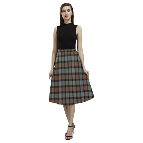 Gunn Weathered Tartan Aoede Crepe Skirt