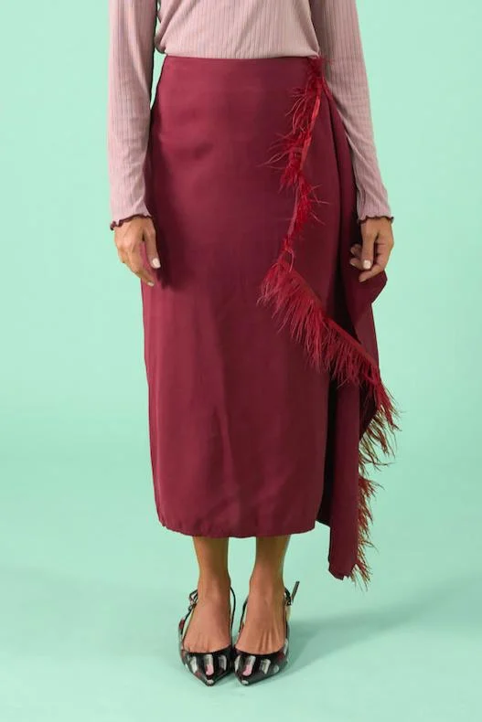 Lennie Skirt - Burgundy