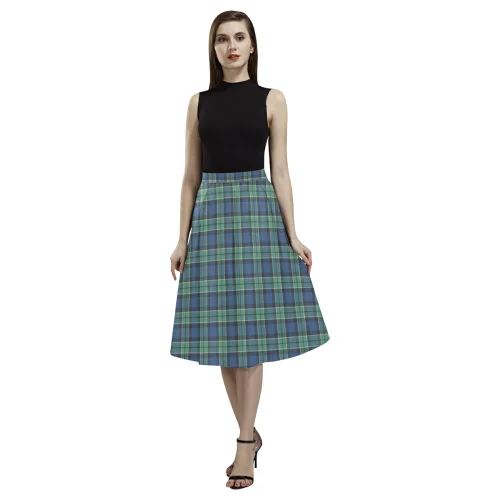 Leslie Hunting Ancient Tartan Aoede Crepe Skirt