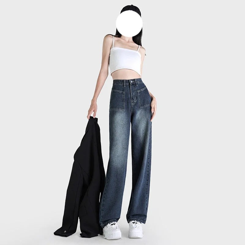 NiDELL: Women’s Vintage Jeans Long Pants For autumn