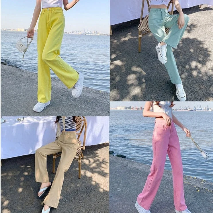 NiDELL: Glamorous Autumn Trousers Long Pants For Women