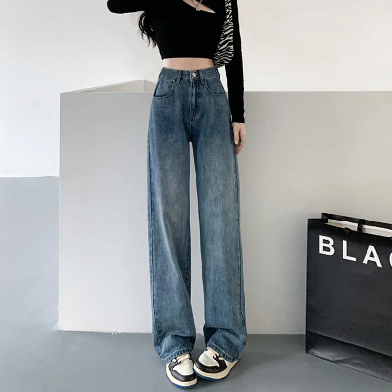 NiDELL: Glamorous Autumn Cotton Jean Long Pants For Women