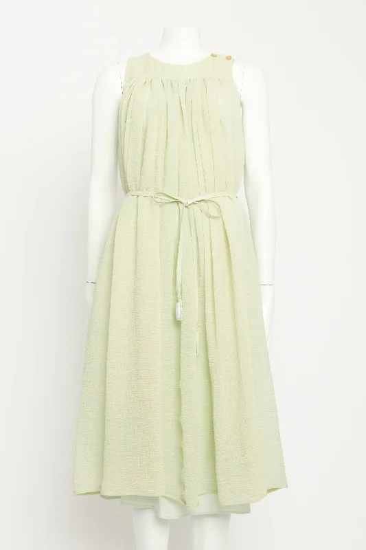 Paulas Ibiza Crepe Sage Preowned Dress