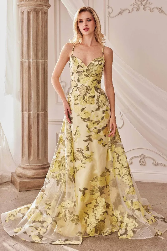 Andrea and Leo A0770 - Floral Sleeveless Prom Dress