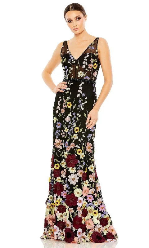 Mac Duggal 68200 - Floral Emboidered Long Dress