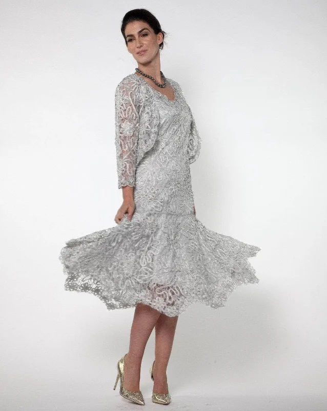 Soulmates 1501 - Floral Illusion Formal Dress