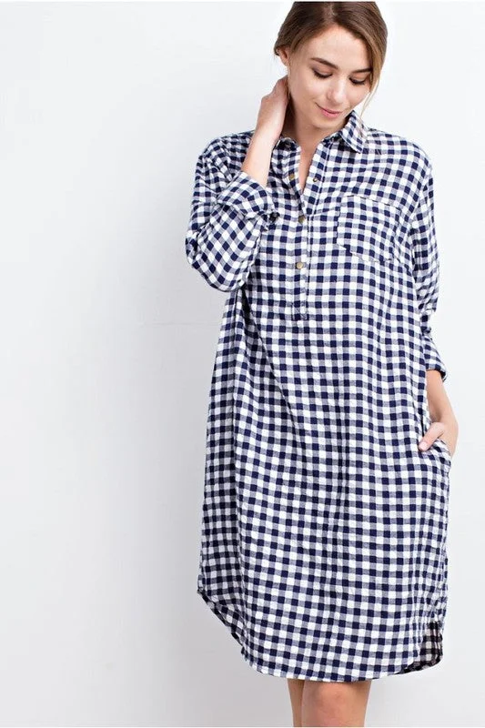 Chloe GIngham Shirt Dress