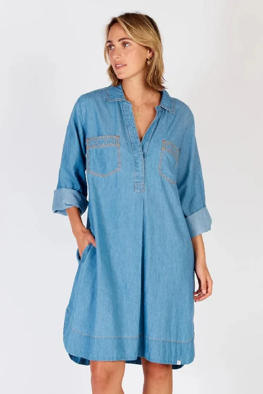 Durango Shirtmaker Dress | Light Denim