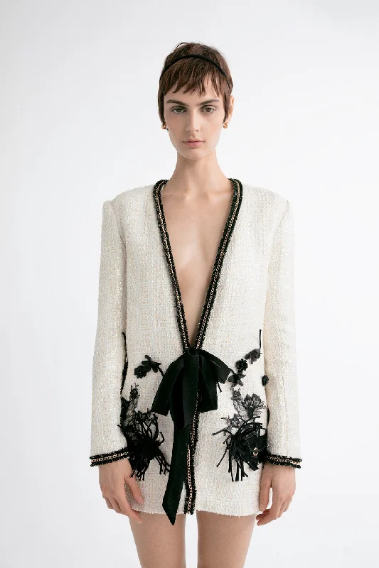 Jacket with lace details