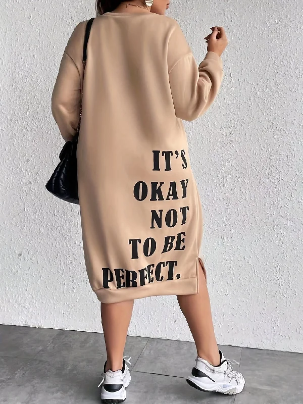 “It’s Okay” Sweatshirt Dress