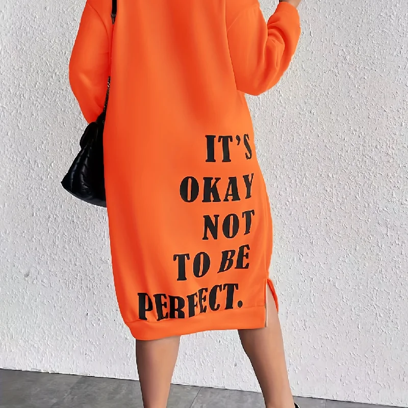 Orange and black text