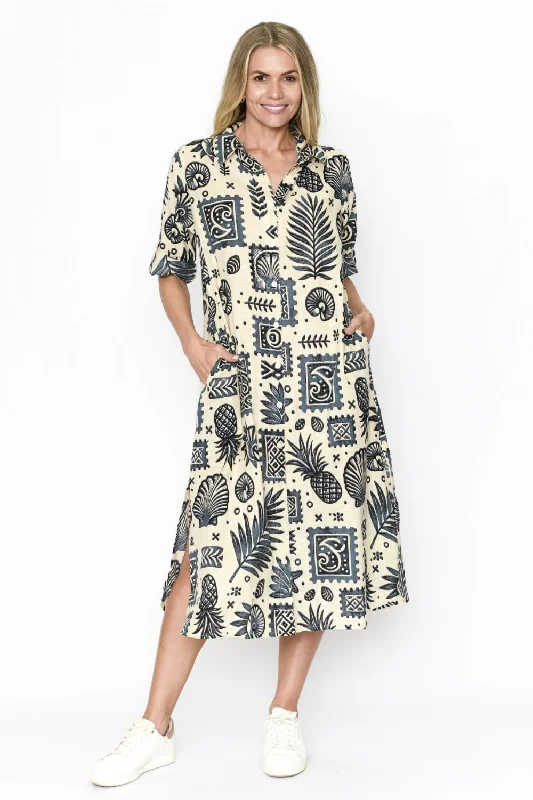 Sofia Shirt Dress | Ocean